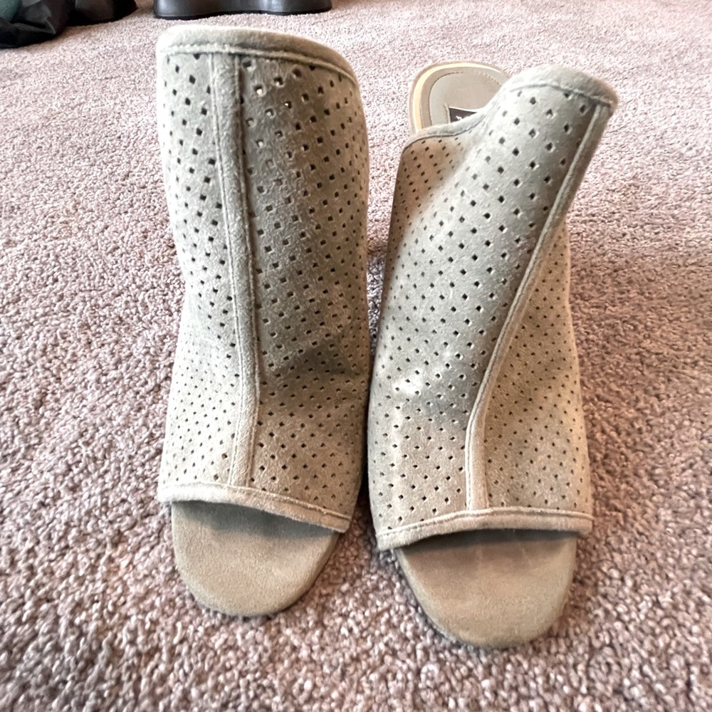 WHBM sage green heels